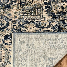Load image into Gallery viewer, Navy Blue Traditional Viscose Oriental Rug - Ravenna