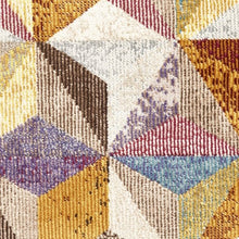 Load image into Gallery viewer, Modern Soft Multicoloured Geometric Rug - 16th Avenue