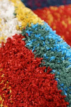 Load image into Gallery viewer, Vibrant Multicoloured Blocks Shaggy Rug - Bursa