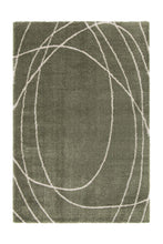 Load image into Gallery viewer, Sage Green Soft Squiggle Shaggy Rug - Arteen