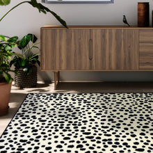Load image into Gallery viewer, Classic Black and White Leopard Print Area Rug - Islay