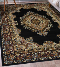 Load image into Gallery viewer, Black Traditional Berber Living Room Rug - Islay