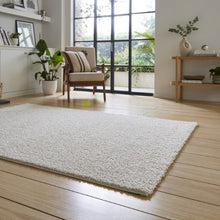 Load image into Gallery viewer, Cream Polyester Washable Shaggy Rug -  Bali