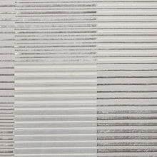 Load image into Gallery viewer, Ivory and Grey Metallic Linear Area Rug - Lunar
