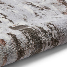 Load image into Gallery viewer, Rose Pink and Grey Metallic Abstract Rug - Lunar