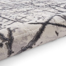 Load image into Gallery viewer, Contemporary Silver Metallic Abstract Rug - Howth