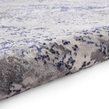 Load image into Gallery viewer, Blue Metallic Marble Rug - Howth