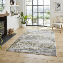 Load image into Gallery viewer, Gold Metallic Marble Rug - Howth