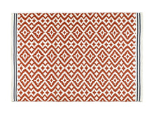 Load image into Gallery viewer, Terracotta Washable Indoor Outdoor Rug - Aztec