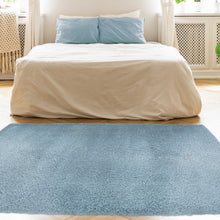 Load image into Gallery viewer, Denim Blue SHaggy Rug