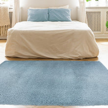Load image into Gallery viewer, Denim Blue SHaggy Rug