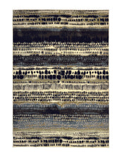 Load image into Gallery viewer, Multicoloured Abstract Ink Striped Rug - Batik