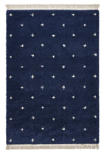 Load image into Gallery viewer, Navy Blue Super Soft Speckled Shaggy Rug -  Boho