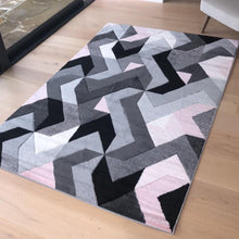 Load image into Gallery viewer, Blush Pink Modern Geometric Rug - Boston
