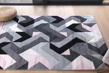 Load image into Gallery viewer, Blush Pink Modern Geometric Rug - Boston