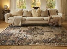 Load image into Gallery viewer, Multicoloured Distressed Mandala Area Rug - Cairo