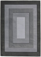 Load image into Gallery viewer, Grey Carved Bordered Living Room Rug - Mora