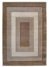 Load image into Gallery viewer, Contemporary Brown Carved Bordered Rug - Daytona