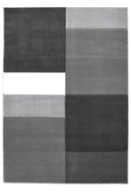 Load image into Gallery viewer, Grey and Black Carved Geometric Blocks Rug - Daytona