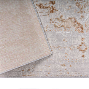 Beige Distressed Timeless Traditional Area Rug - Monalisa
