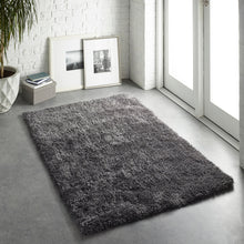 Load image into Gallery viewer, Luxurious Grey Latte 45mm Shaggy Rug - Chicago