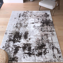 Load image into Gallery viewer, Contemporary Brown Abstract Living Room Rug - Tuscana