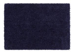 Navy Blue Microfibre 4cm Shaggy Rug - Portland
