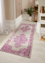 Load image into Gallery viewer, Raspberry Traditional Medallion Rug - Saville