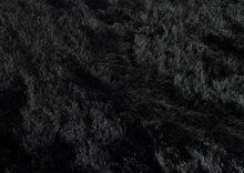 Load image into Gallery viewer, Deep Black 4.5cm Shaggy Rug - Shimmer