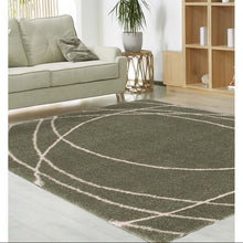 Load image into Gallery viewer, Sage Green Soft Squiggle Shaggy Rug - Arteen