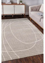 Load image into Gallery viewer, Light Beige Soft Squiggle Shaggy Rug - Arteen
