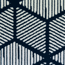 Load image into Gallery viewer, Navy Blue Hexagon Design Living Room Rug - Islay