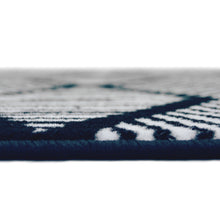 Load image into Gallery viewer, Navy Blue Hexagon Design Living Room Rug - Islay