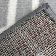 Load image into Gallery viewer, Grey Geometric Flatweave Living Room Rug - Islay