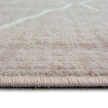 Load image into Gallery viewer, Blush Pink Moroccan Trellis Flatweave Rug - Islay