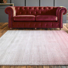 Load image into Gallery viewer, Blush Pink Ombre Geometric Dots Flatweave Rug - Memphis
