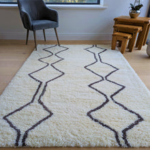 Load image into Gallery viewer, Ivory Nomad Scandi Deep Shaggy Rugs - Alaska