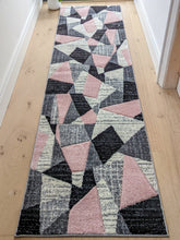 Load image into Gallery viewer, Blush Pink Abstract Hall Runner Rugs - Boston