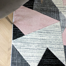 Load image into Gallery viewer, Blush Pink Abstract Hall Runner Rugs - Boston