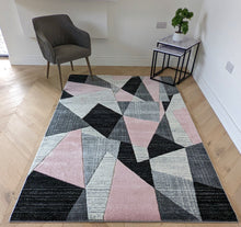 Load image into Gallery viewer, Blush Pink Abstract Hall Runner Rugs - Boston