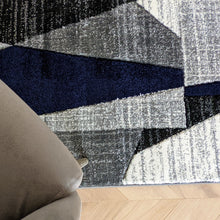 Load image into Gallery viewer, Carved Blue Area Rugs