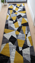 Load image into Gallery viewer, Ochre Yellow Abstract Living Room Rug - Boston