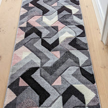 Load image into Gallery viewer, Blush Pink Modern Geometric Rug - Boston