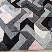 Load image into Gallery viewer, Blush Pink Modern Geometric Rug - Boston