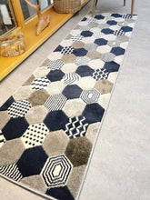 Load image into Gallery viewer, Navy Blue Moroccan Tile Geometric Rug - Boston
