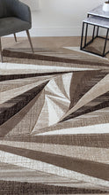Load image into Gallery viewer, Beige Geometric Hallway Runner - Boston