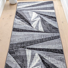 Load image into Gallery viewer, Grey Splinter Geometric Living Room Rug - Boston