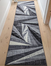 Load image into Gallery viewer, Grey Splinter Geometric Living Room Rug - Boston