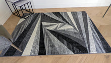 Load image into Gallery viewer, Grey Splinter Geometric Living Room Rug - Boston