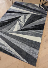 Load image into Gallery viewer, Grey Splinter Geometric Living Room Rug - Boston